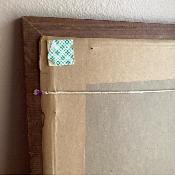 Vintage cross stitch city scene framed tapestry - Picture 12 of 16